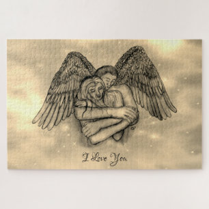 Angel Eros in der Liebe, ich Liebe Sie Puzzle