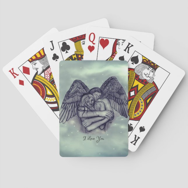 Angel Eros in der Liebe, ich Liebe Sie Spielkarten (Rückseite)