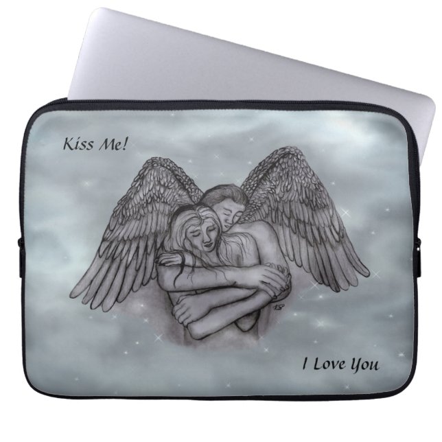 Angel Eros in der Liebe Laptopschutzhülle (Vorderseite)