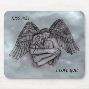 Angel Eros in der Liebe Mousepad