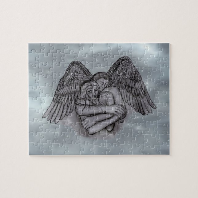 Angel Eros in der Liebe Puzzle (Horizontal)