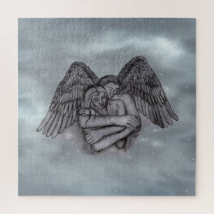 Angel Eros in der Liebe Puzzle