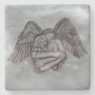 Angel Eros in der Liebe Steinuntersetzer