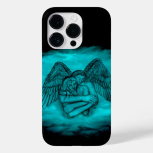 Angel Eros in Liebe in Schwarz und Grün Case-Mate iPhone 14 Pro Hülle