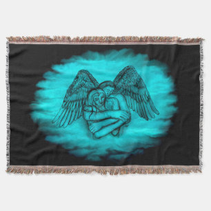 Angel Eros in Liebe , Schwarz und Grün Decke