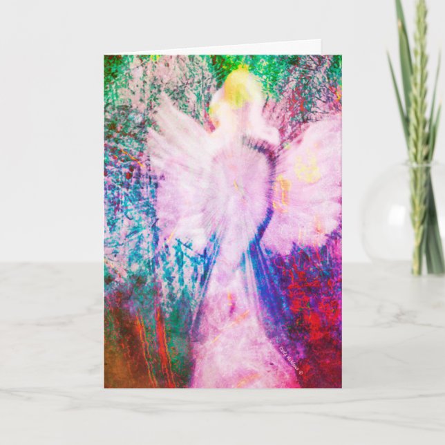 Angel Ethereal Rainbow Greeting Card Karte (Vorderseite)