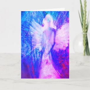 Angel Ethereal rosa Denken Sie an Ihre Grußkarte Karte