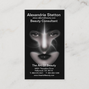 Angel Eyes Fraktal Art Vertical Business Card Visitenkarte