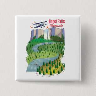 Angel Falls Venezuela Button