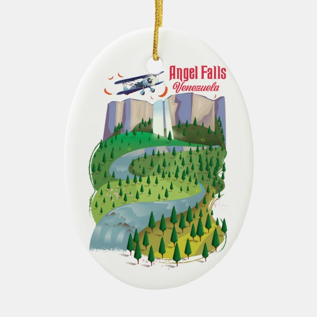 Angel Falls Venezuela Keramik Ornament (Vorne)
