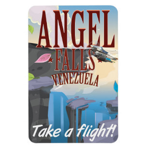 Angel Falls Venezuela Reiseplakat Magnet