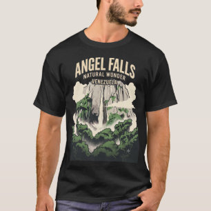 Angel Falls Venezuela Vintage Reiseposter T-Shirt