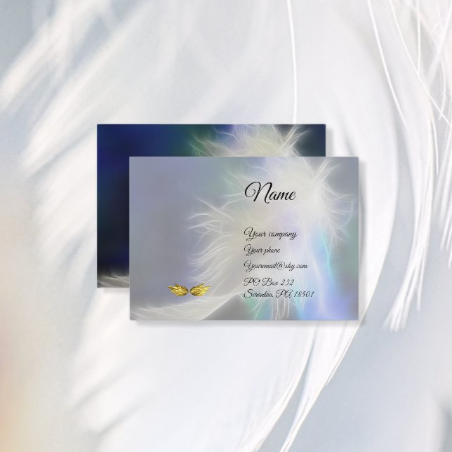 Angel Feather 2 Business Card Visitenkarte (Von Creator hochgeladen)