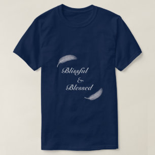 Angel Feather Blissful & Segeling Zen Blue T - Shi T-Shirt