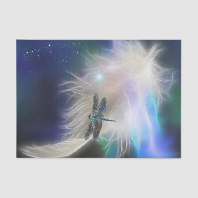 Angel Feather und Dragonfly Seidenpapier (Vorderseite)