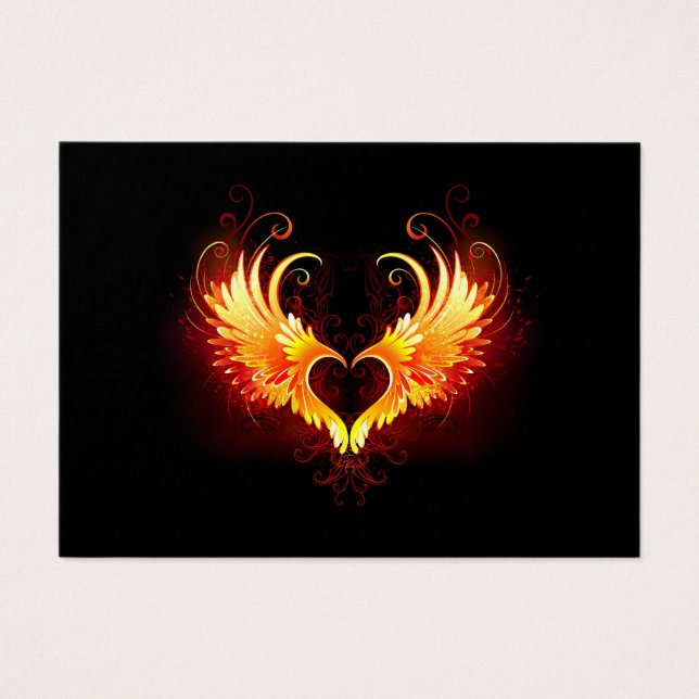 Angel Fire Heart with Wings (Vorderseite)