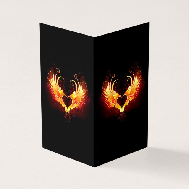 Angel Fire Heart with Wings (Vorderseite)