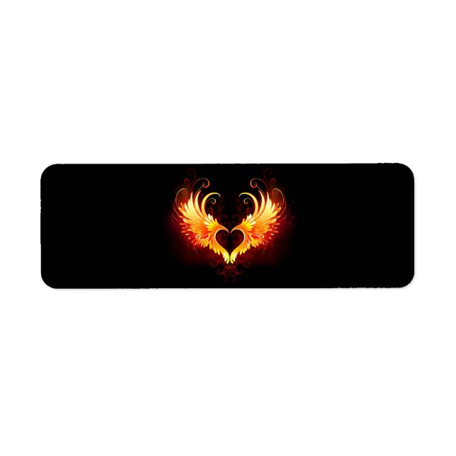 Angel Fire Heart with Wings (Vorne)