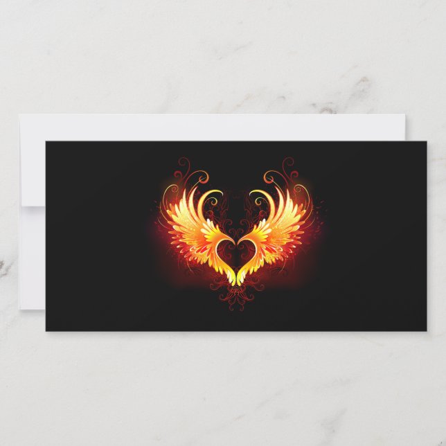 Angel Fire Heart with Wings (Vorderseite)