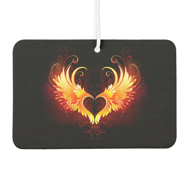 Angel Fire Heart with Wings Autolufterfrischer (Vorderseite)