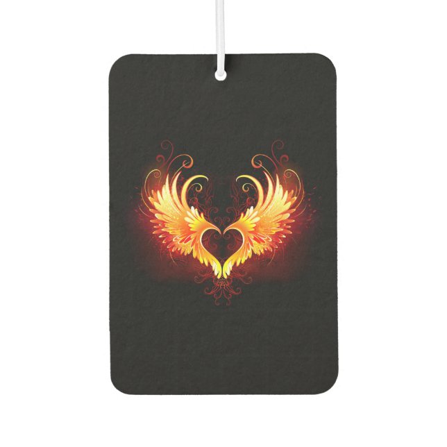 Angel Fire Heart with Wings Autolufterfrischer (Vorderseite)
