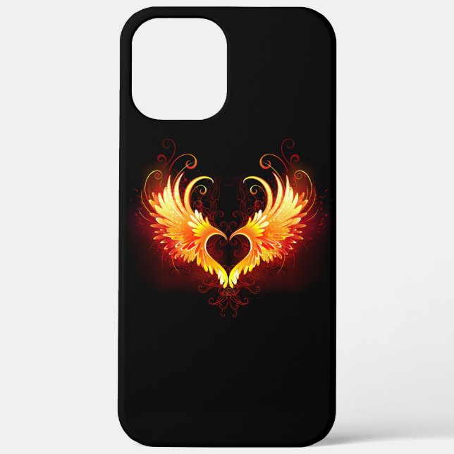 Angel Fire Heart with Wings Case-Mate iPhone Hülle (Rückseite)