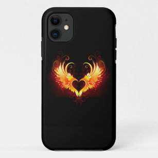 Angel Fire Heart with Wings Case-Mate iPhone Hülle