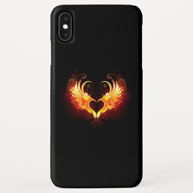 Angel Fire Heart with Wings Case-Mate iPhone Hülle (Rückseite)