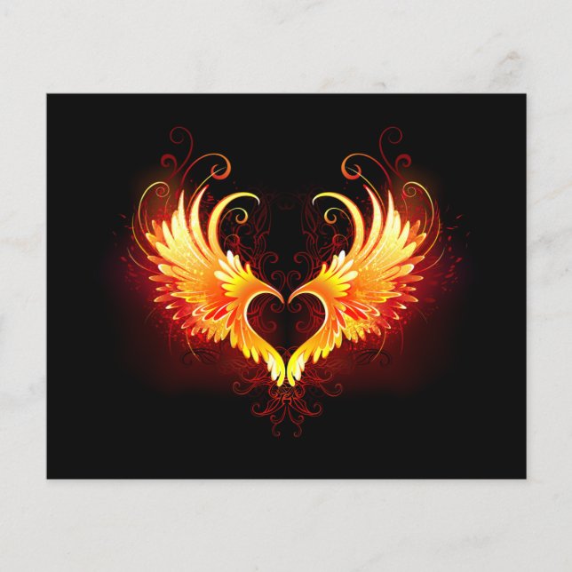 Angel Fire Heart with Wings Flyer (Vorne)