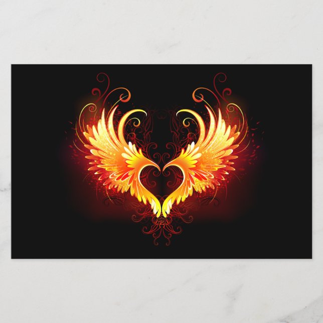 Angel Fire Heart with Wings Flyer (Vorne)