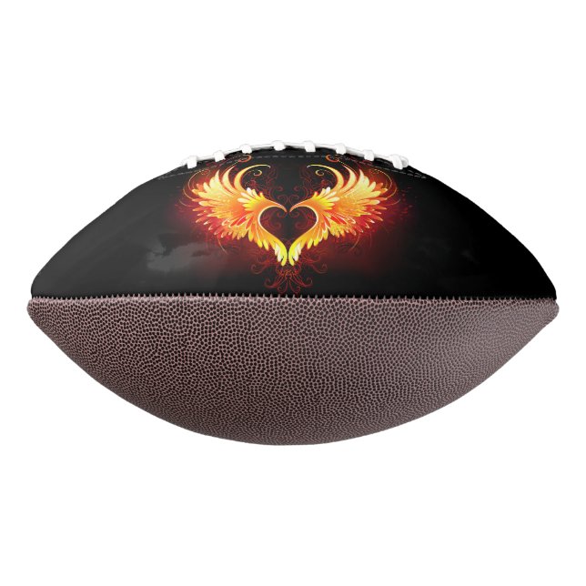 Angel Fire Heart with Wings Football (Gedreht 270)