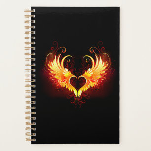 Angel Fire Heart with Wings Planer