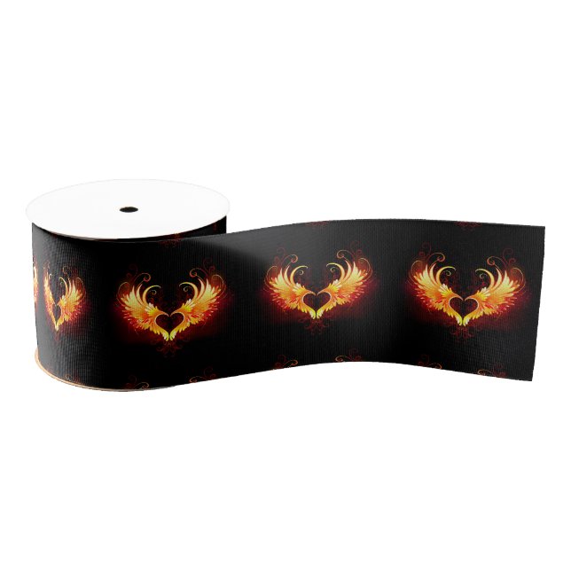 Angel Fire Heart with Wings Ripsband (Spule)
