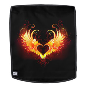 Angel Fire Heart with Wings Rucksack