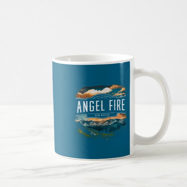 Angel Fire Mountains New Mexico Hiking Outdoors Vi Kaffeetasse (Rechts)