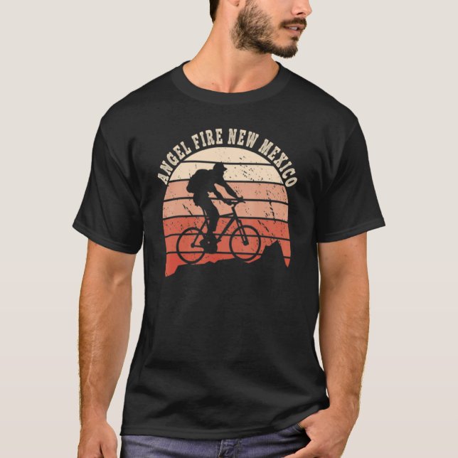 Angel Fire New Mexico Mountain Biking Biker Cyclis T-Shirt (Vorderseite)