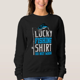 Angel Fischer Glücksbringer für echte Angler Sweatshirt