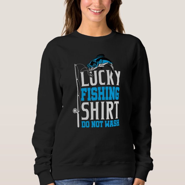 Angel Fischer Glücksbringer für echte Angler Sweatshirt (Vorderseite)