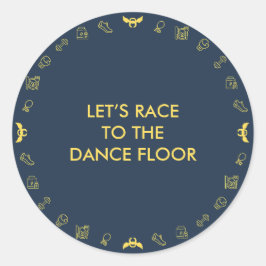 Angel Fitness Collab Runder Aufkleber