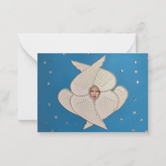 Angel Flat Note Card Mitteilungskarte (Vorderseite)
