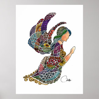 Angel Flight Poster in Weiß