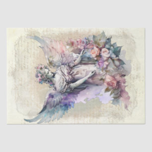 Angel Floral Watercolor Seidenpapier