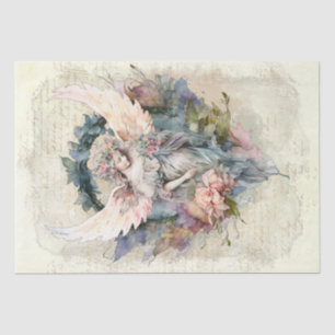 Angel Floral Watercolor Seidenpapier