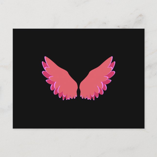 Angel-Flügel Postkarte (Vorderseite)