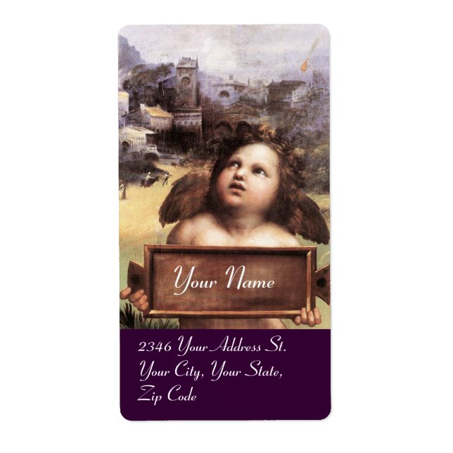 ANGEL / Flügelkreuz, lila (Vorne)