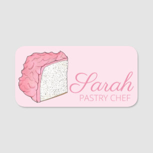 Angel Food Cake Slice Bake Sale Bäckerei Shop Namensschild