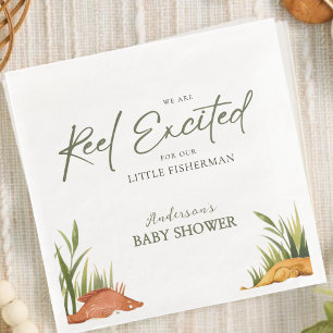 Angel-Freudiger Kleiner Fischer Baby Boy Serviette