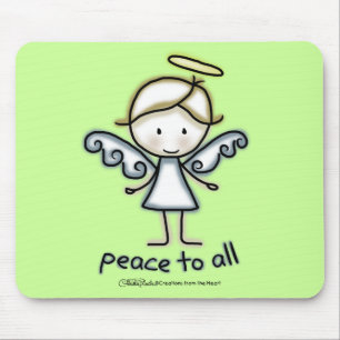 Angel-Frieden für alle Mousepad