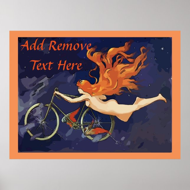 Angel für Vintagen Zyklus Hinzufügen von Text Poster (Vorne)