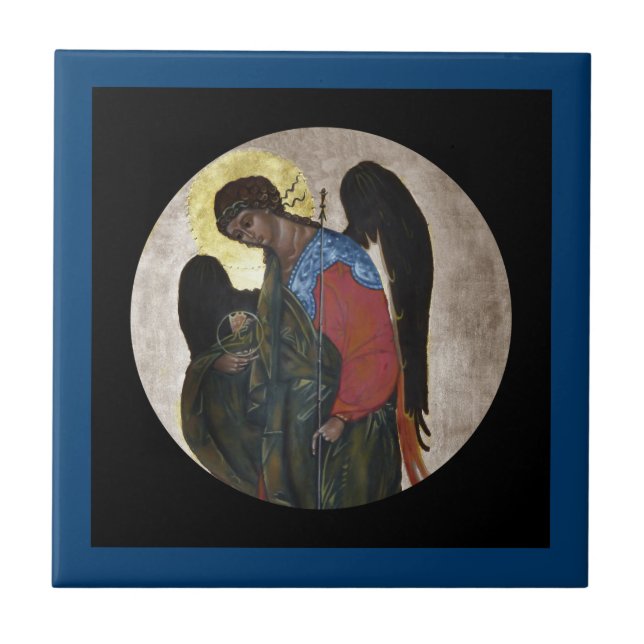 Angel Gabriel Icon Fliese (Vorderseite)